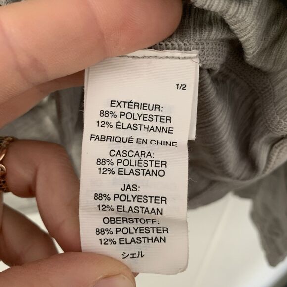 Vuori Men's Large Athletic Ease Shirt Gray Performance 1/4 Zip Long Sleeve - Picture 7 of 8